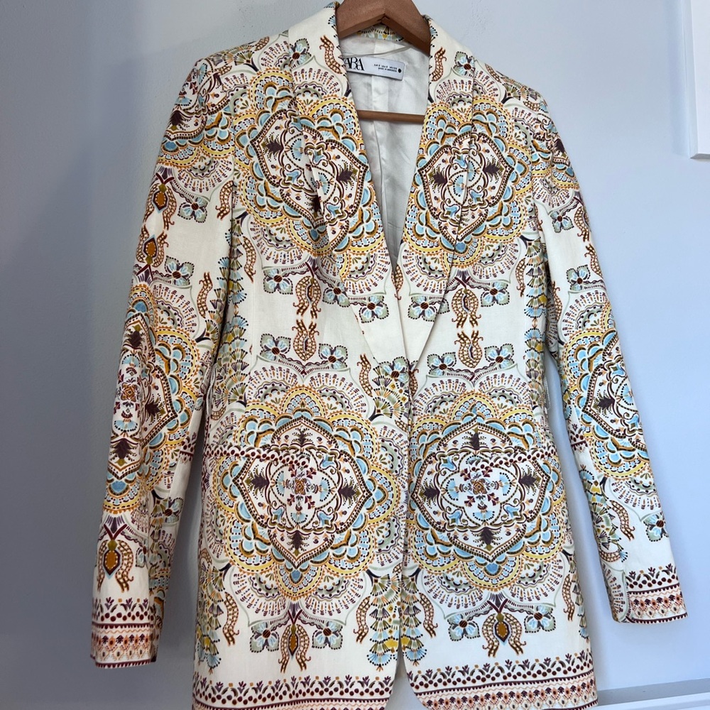 Zara Multicolor Patterned Jacket size S - image 16